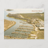  verbrande winkel Marina, Punta Gorda Florida Briefkaart (Voorkant)