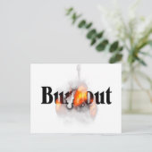 Verbranden Briefkaart (Staand voorkant)