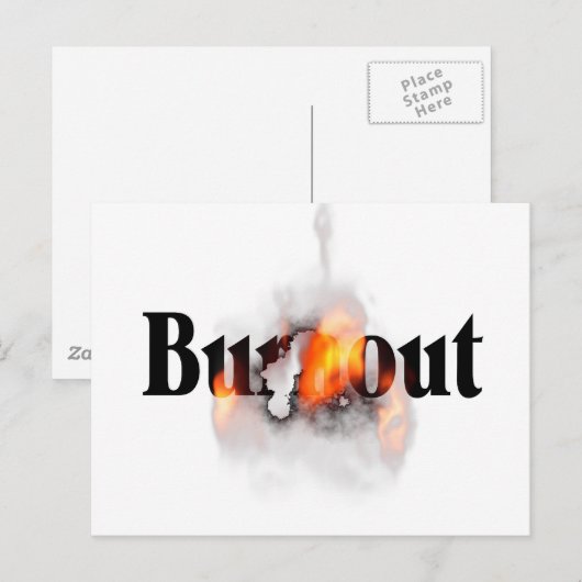 Verbranden Briefkaart (Voorkant / Achterkant)