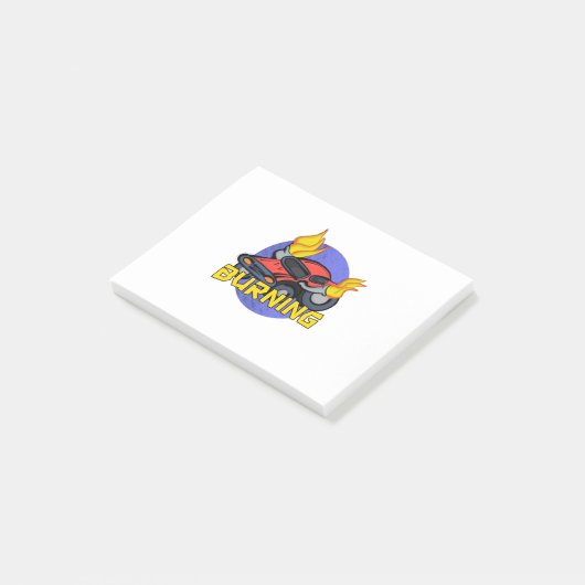 verbranden post-it® notes (Schuin)