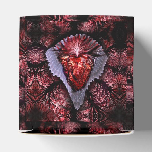 Verbrandend hart bedankdoosjes (Bovenkant)