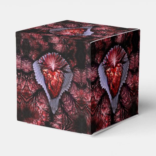 Verbrandend hart bedankdoosjes (Achterkant)