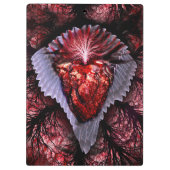 Verbrandend hart klembord (Achterkant)