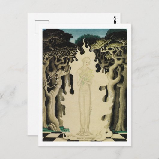 Verbrandend hart - Nielsen Briefkaart (Voorkant / Achterkant)