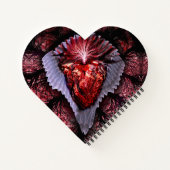 Verbrandend hart notitieboek (Achterkant)