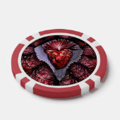 Verbrandend hart poker chips (Enkel)