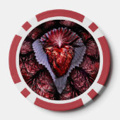 Verbrandend hart poker chips (Achterkant)