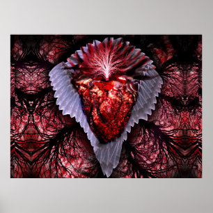 Verbrandend hart poster