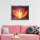 Verbrandend hemel canvas afdruk (Insitu (Woonkamer))