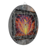 Verbrandend hemel dartbord (Voorkant Links)
