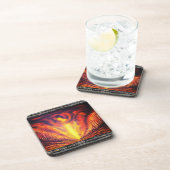 Verbrandend hemel drankjes onderzetter (Rechterzijde)