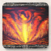 Verbrandend hemel drankjes onderzetter (Voorkant)