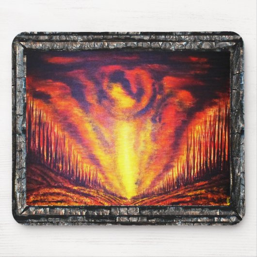 Verbrandend hemel muismat (Voorkant)