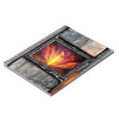 Verbrandend hemel notitieboek (Linkerzijde)