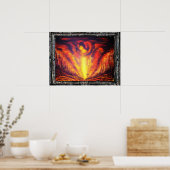 Verbrandend hemel poster (Keuken)