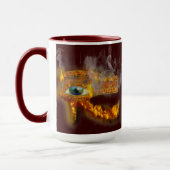 Verbrandend oog van de Mok van de Hoorsenoude Egyp (Links)