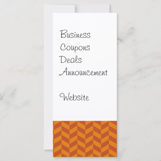 Verbrandend Oranje Chevron Zig Zag Stripes Patroon (Voorkant)