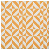 Verbrandend Oranje geometrisch decoderingspatroon Stof (Swatch)