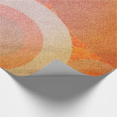 Verbrandend Oranje Retropatroonpatroon Cadeaupapier (Hoek)