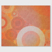 Verbrandend Oranje Retropatroonpatroon Cadeaupapier (Vlak)