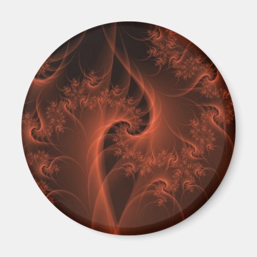 Verbrandend Oranje Twist Magnet (Voorkant)