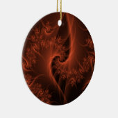 Verbrandend Oranje twist Ornament (Rechts)