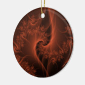 Verbrandend Oranje twist Ornament (Links)