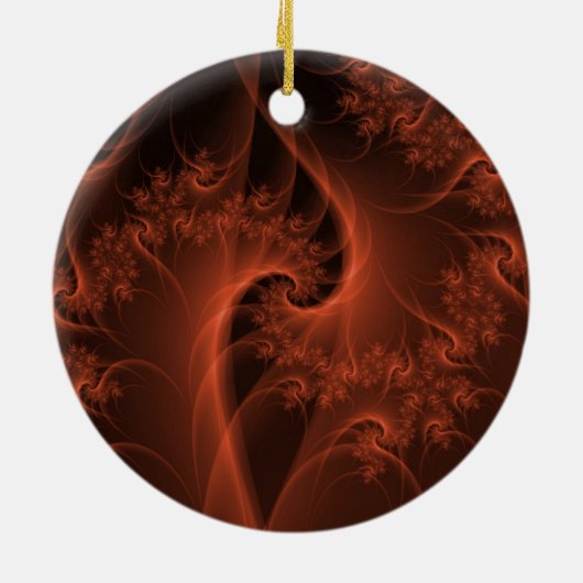 Verbrandend Oranje twist Ornament (Achterkant)