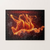 Verbrandend paard legpuzzel (Horizontaal)