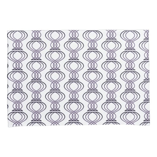 Verbrandend Paars finaal patroon Kussensloop (Voorkant-Rechts)