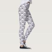 Verbrandend Paars finaal patroon Leggings (Rechts)