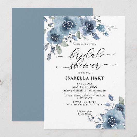 Verbrandend Sinaasappel Blauwgroen Waterverf Vrijg Kaart (Voorkant / Achterkant)