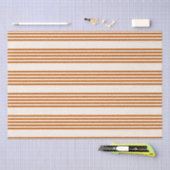 Verbrandend sinaasappel en beige vijf strips tissuepapier (Craft)