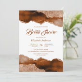 Verbrandend Sinaasappel Terracotta Agate Marble Vr Kaart (Staand voorkant)