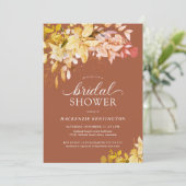 Verbrandend Sinaasappel terracotta Botanisch Vrijg Kaart (Staand voorkant)