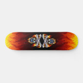 Verbrandend skateboard (Horizontaal)