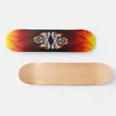 Verbrandend skateboard (Horizontaal)
