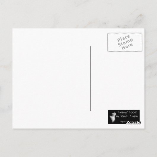 Verbrandend Struik Briefkaart (Achterkant)