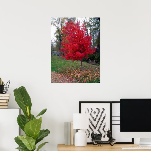 Verbrandend Struik Poster (Thuiskantoor)