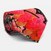 Verbrandende Abstracte Struik Stropdas (Opgerold)