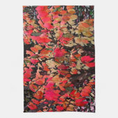 Verbrandende Abstracte Struik Theedoek (Verticaal)