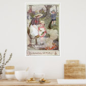 Verbrandende bladeren door Anne Anderson Poster (Keuken)