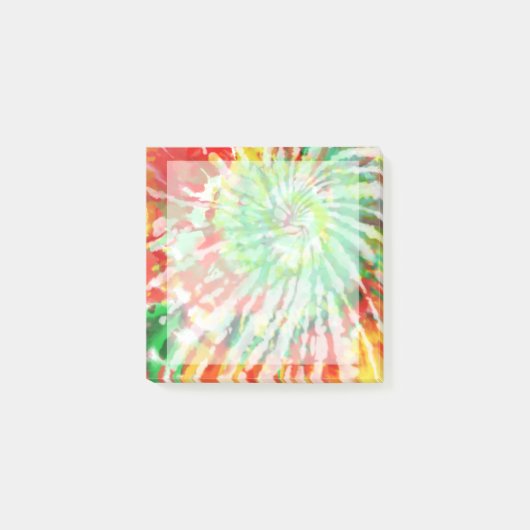 Verbrandende meerkleurige tintelingstang post-it® notes (Voorkant)