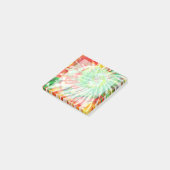 Verbrandende meerkleurige tintelingstang post-it® notes (Schuin)