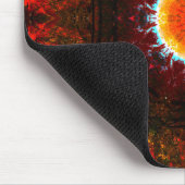 Verbrandende Natuur Mandala Muismat (Hoek)