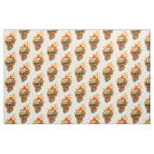 Verbrandende schedel stof (Fat Quarter)