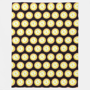 Verbrandende ster fleece deken