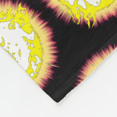 Verbrandende ster fleece deken (Hoek)