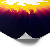 Verbrandende ster poster (Hoek)