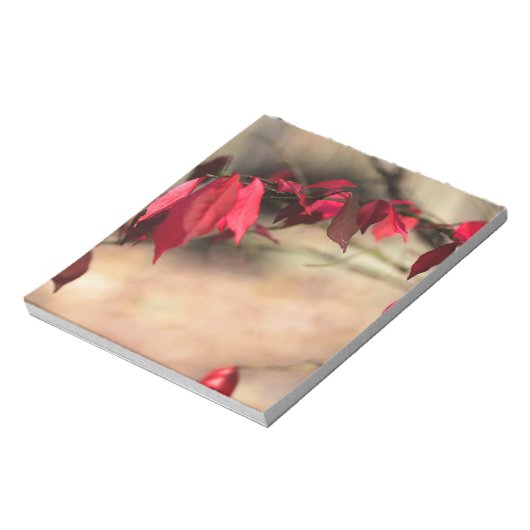 Verbrandende Struik Autumn Foliage - Euonymus alat Notitieblok (Linkerzijde)